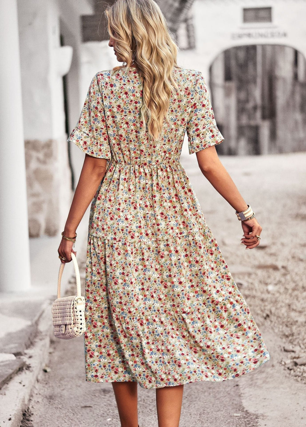 Eraliza - Geblümtes Midikleid