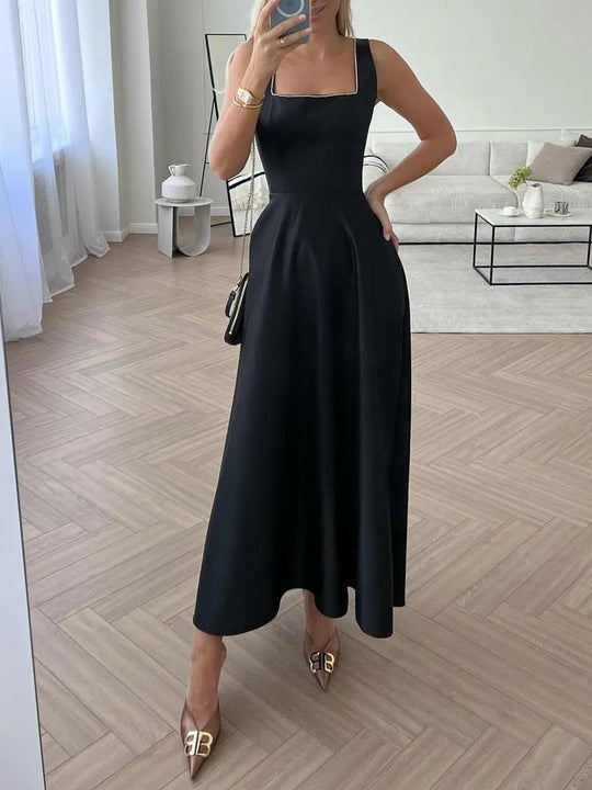 Catarina - Midikleid mit verziertem Mieder und Riemen