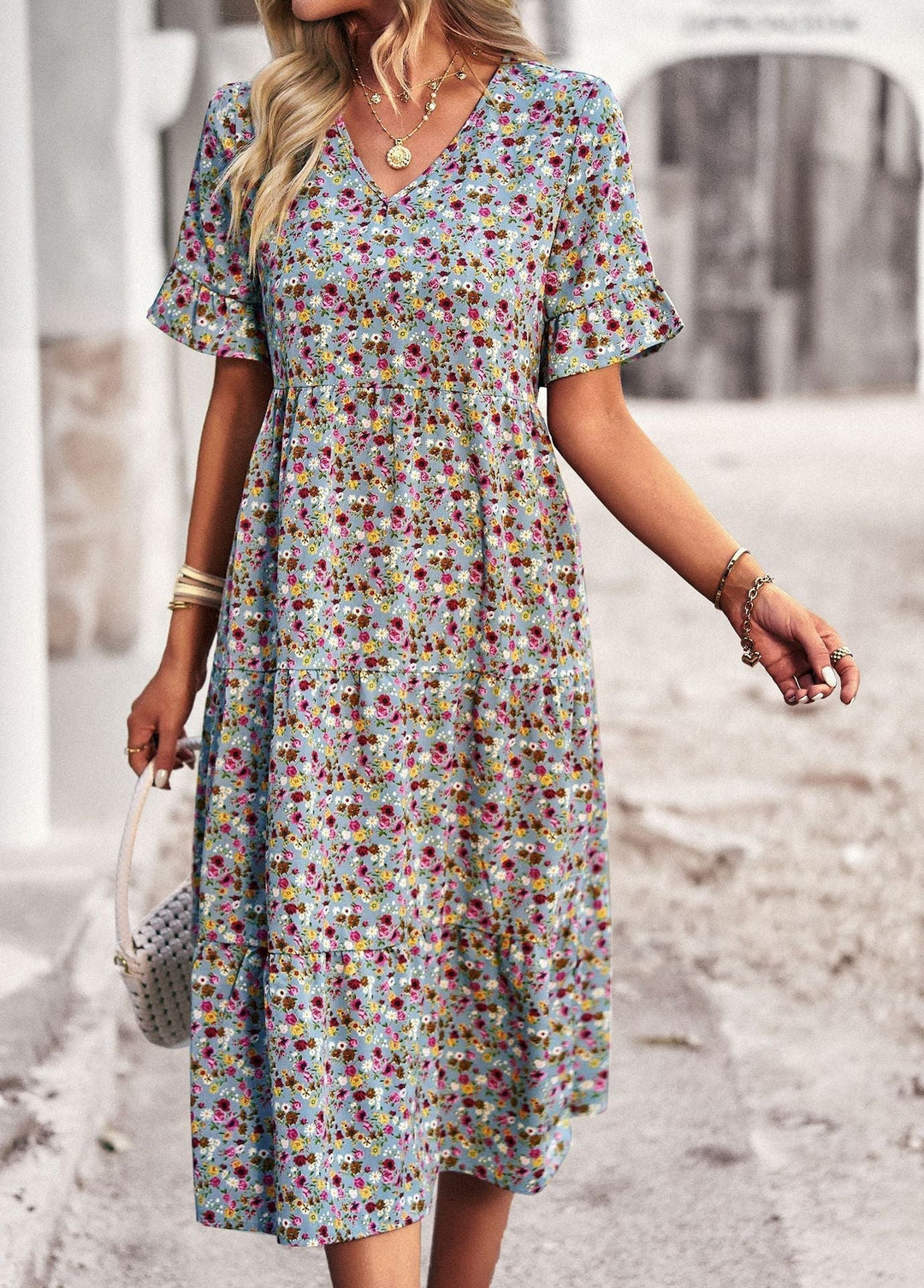 Eraliza - Geblümtes Midikleid