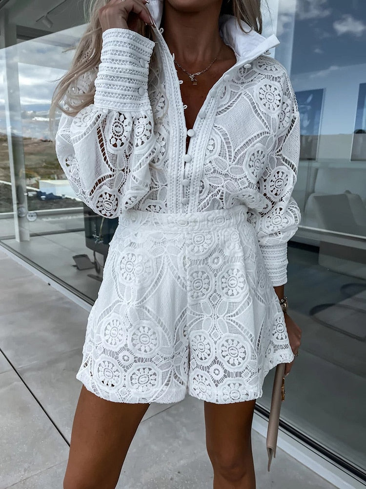 Frenky - Spitzen-Romper-Kleid