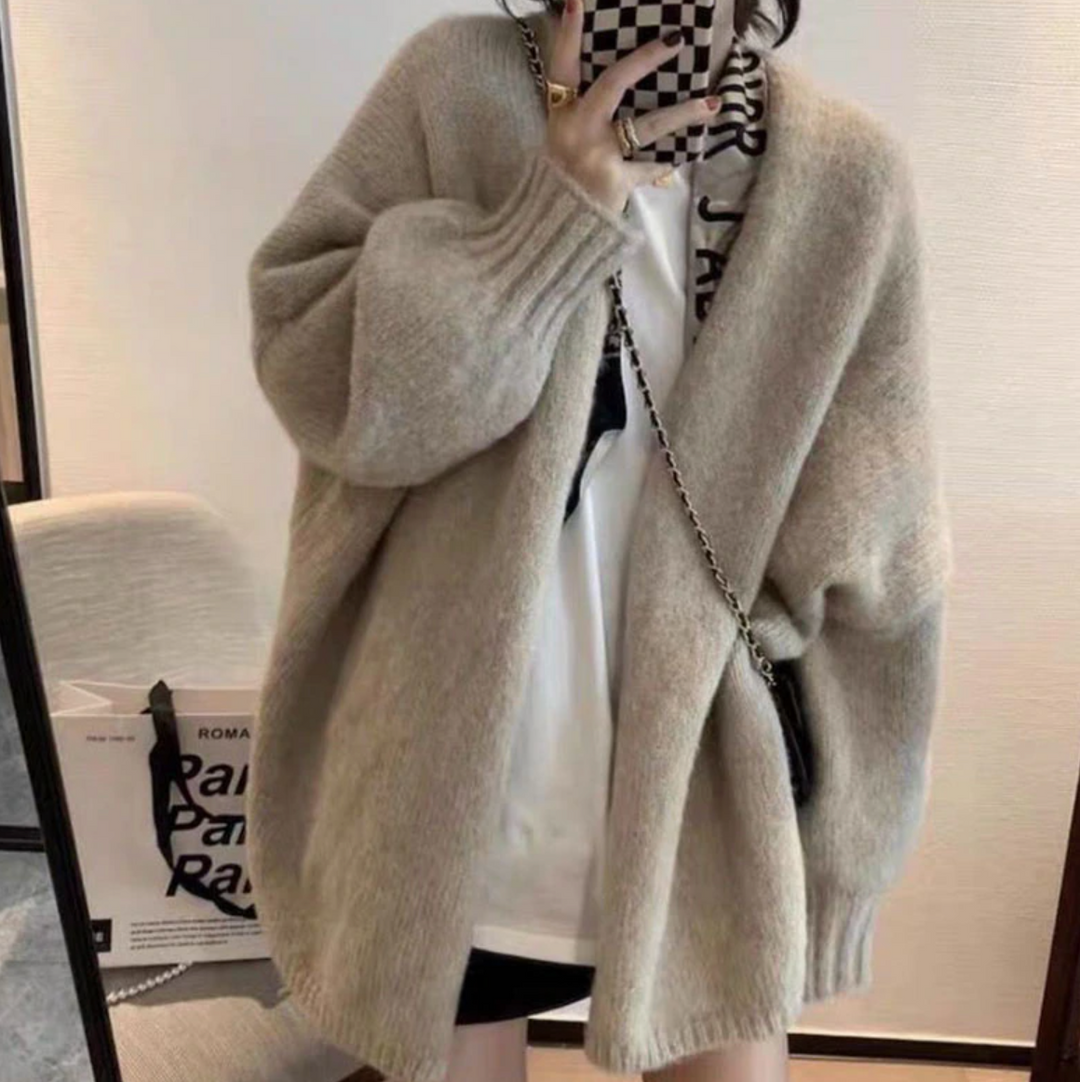 Sherlyn - Weiche dicke Strickjacke