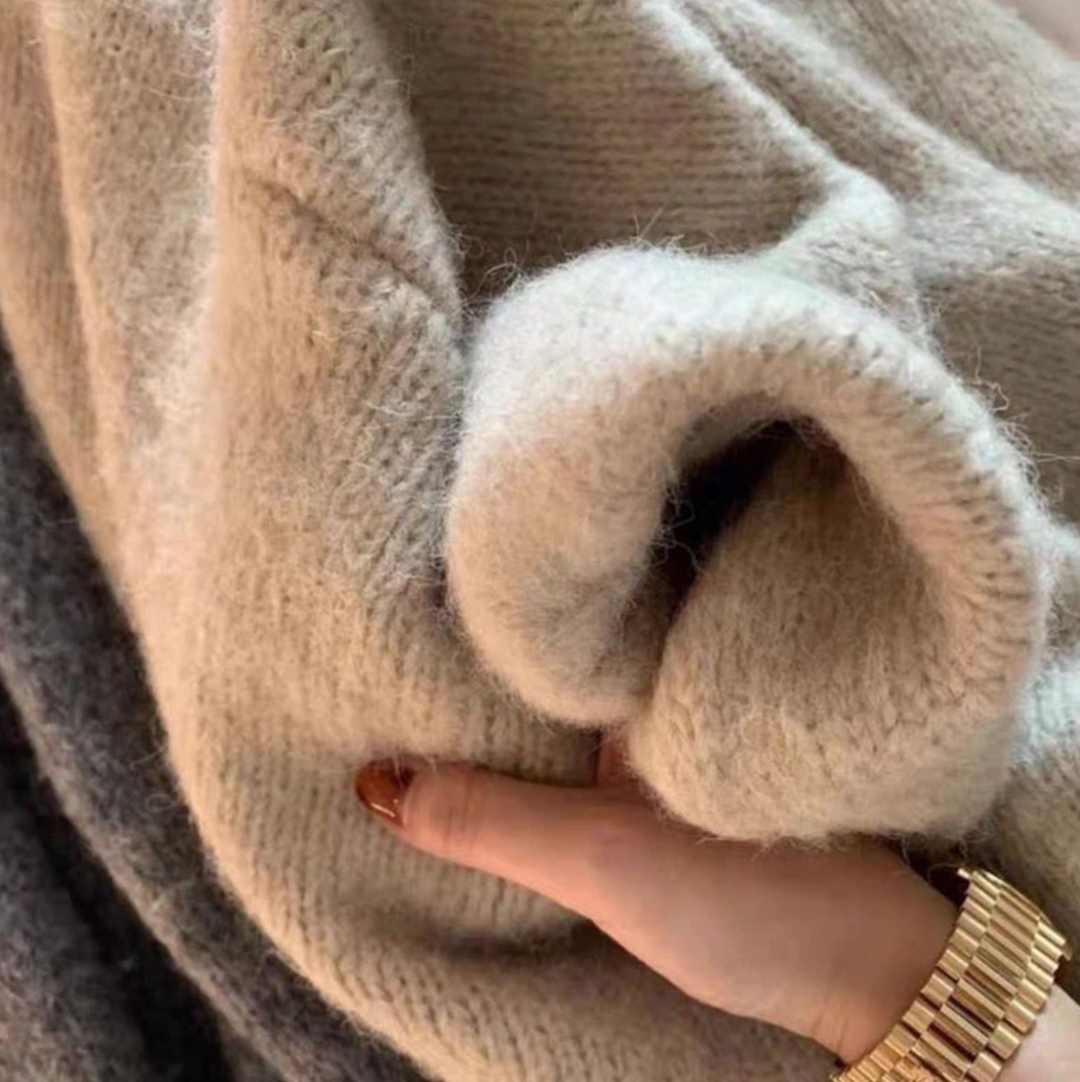 Sherlyn - Weiche dicke Strickjacke