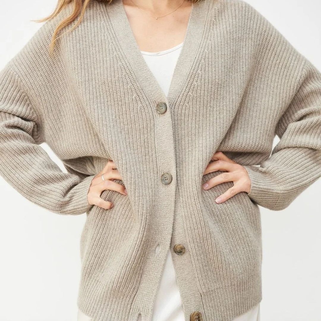 Leah - Überdimensionale Kaschmir-Cardigan