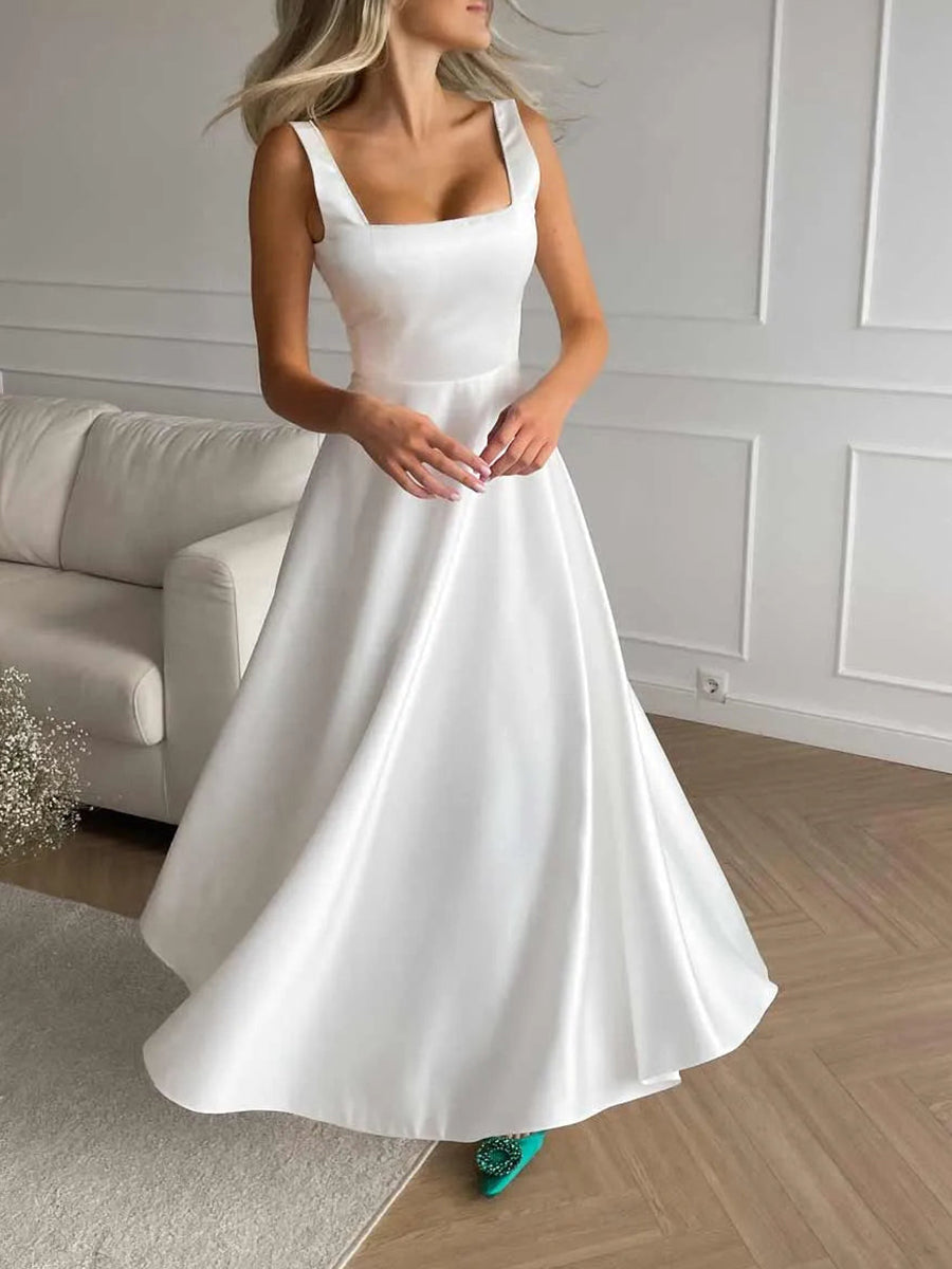 Catarina - Midikleid mit verziertem Mieder und Riemen