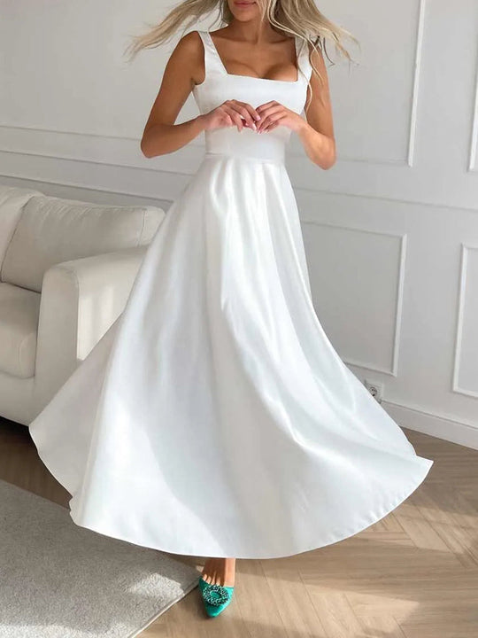Catarina - Midikleid mit verziertem Mieder und Riemen