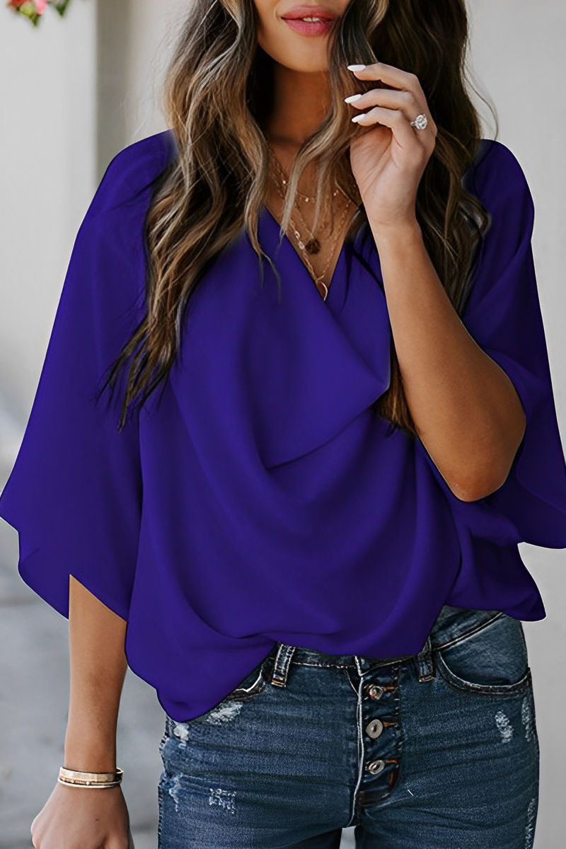 Julie Ann - Lässige Sommer Chiffonbluse