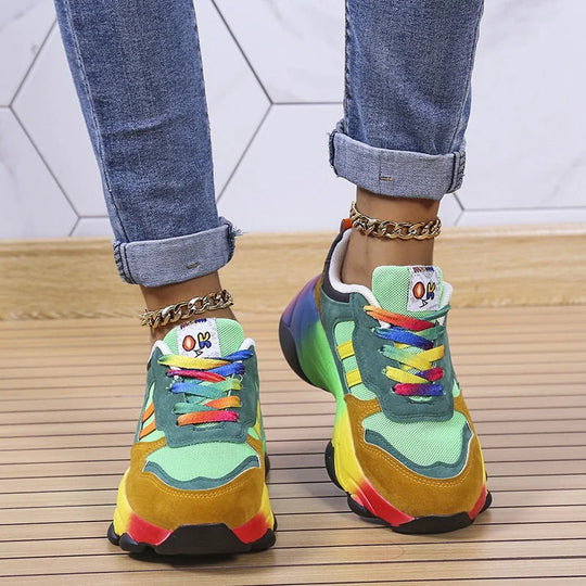 Florabel - Bunte Plateau-Sneakers