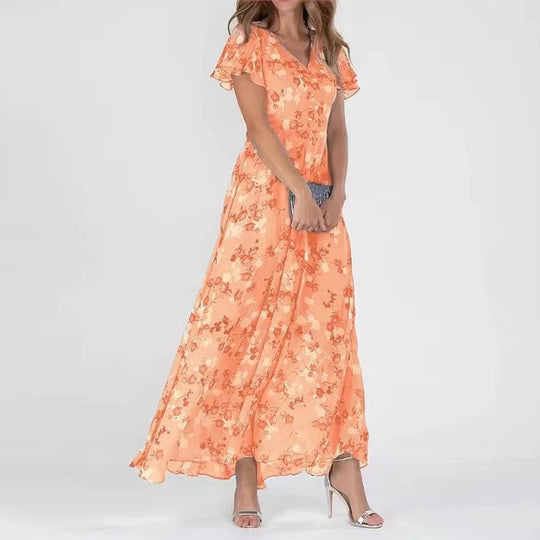 Quilla - Blumendruck und modisches Kleid